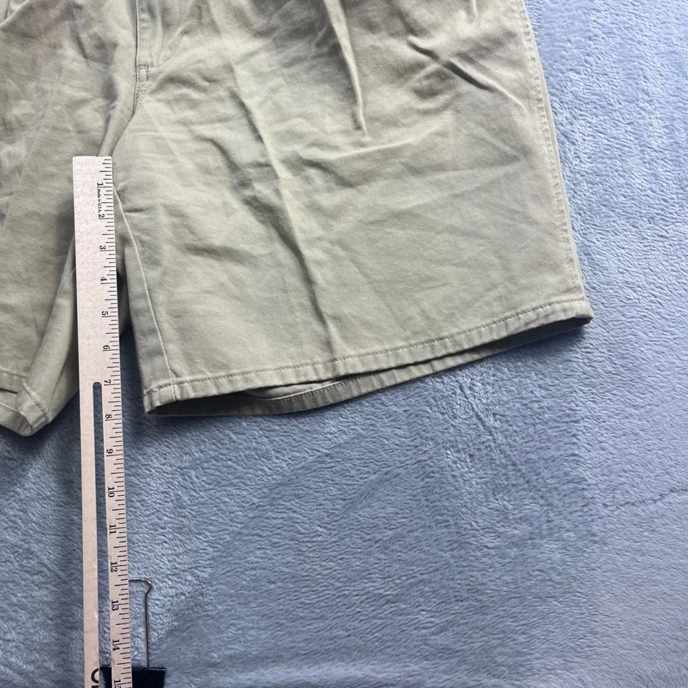 Polo Ralph Lauren Mens 36 Khaki Pleated Chino Shorts Tan 100% Cotton 7 In Inseam